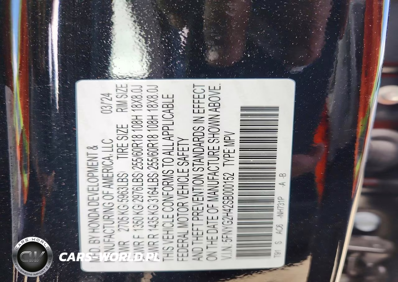2025 Honda Pilot Exl VIN:5FNYG2H42SB000152 - 14