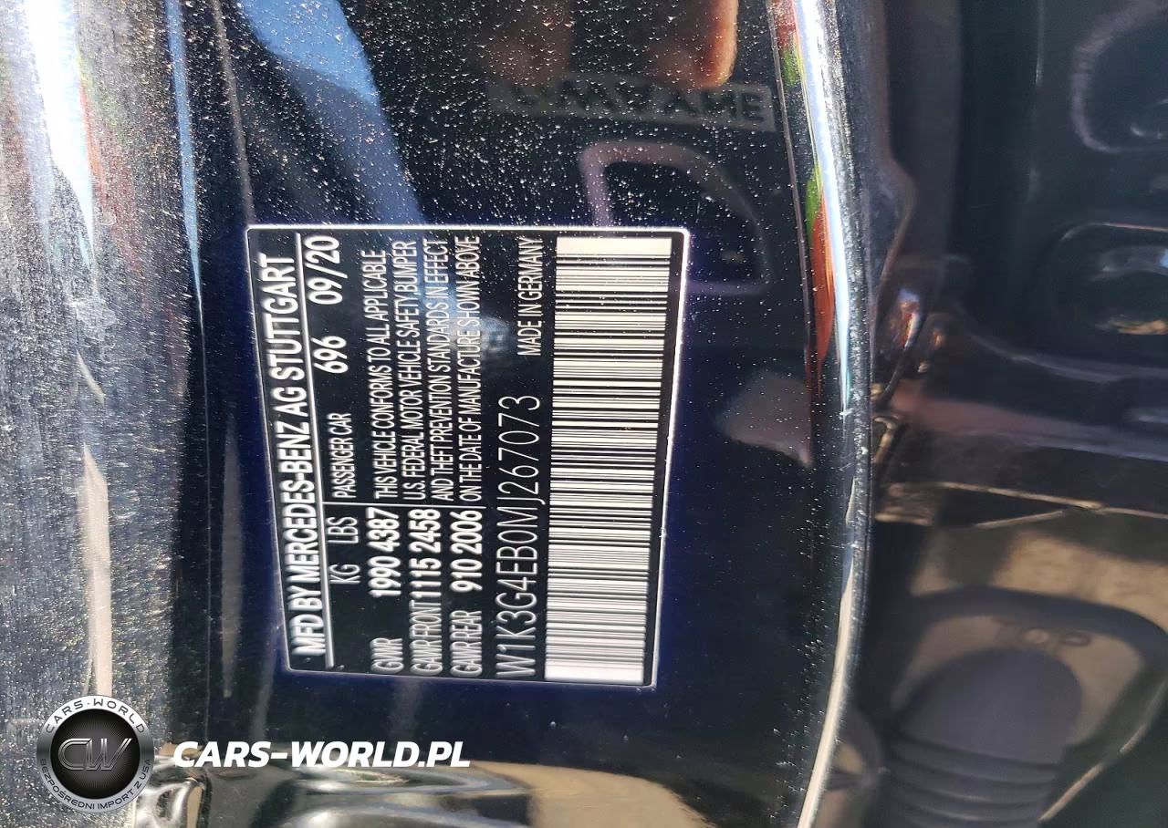 2021 Mercedes-Benz A 220 VIN:W1K3G4EB0MJ267073 - 12