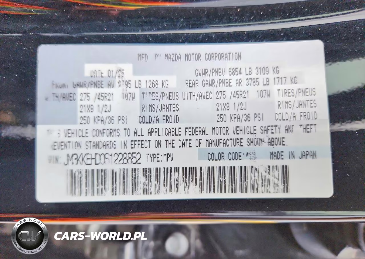 2025 Mazda Cx-90 Premium Plus VIN:JM3KKEHD0S1228852 - 14
