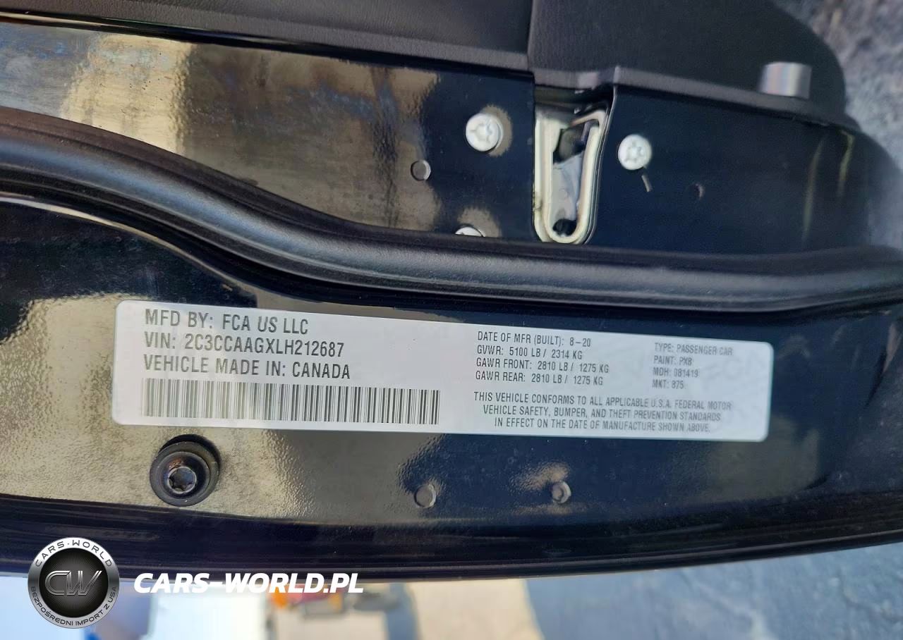 2020 Chrysler 300 Touring VIN:2C3CCAAGXLH212687 - 12