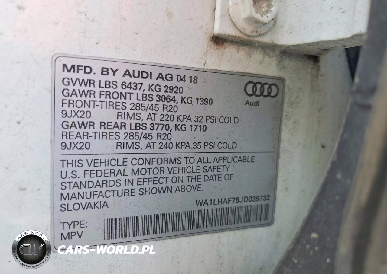 2018 Audi Q7 Premium Plus VIN:WA1LHAF78JD039732 - 13