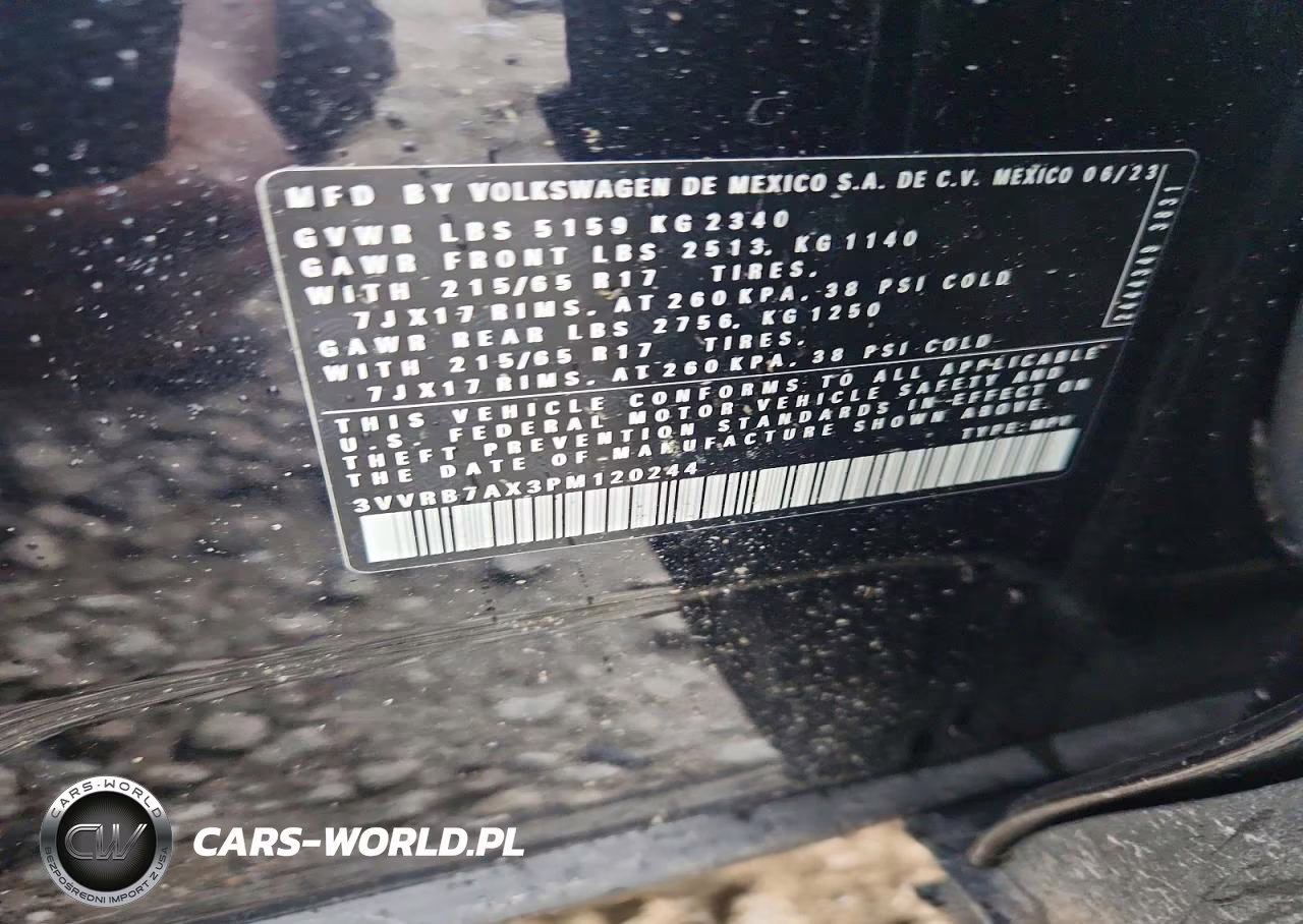2023 Volkswagen Tiguan S VIN:3VVRB7AX3PM120244 - 13
