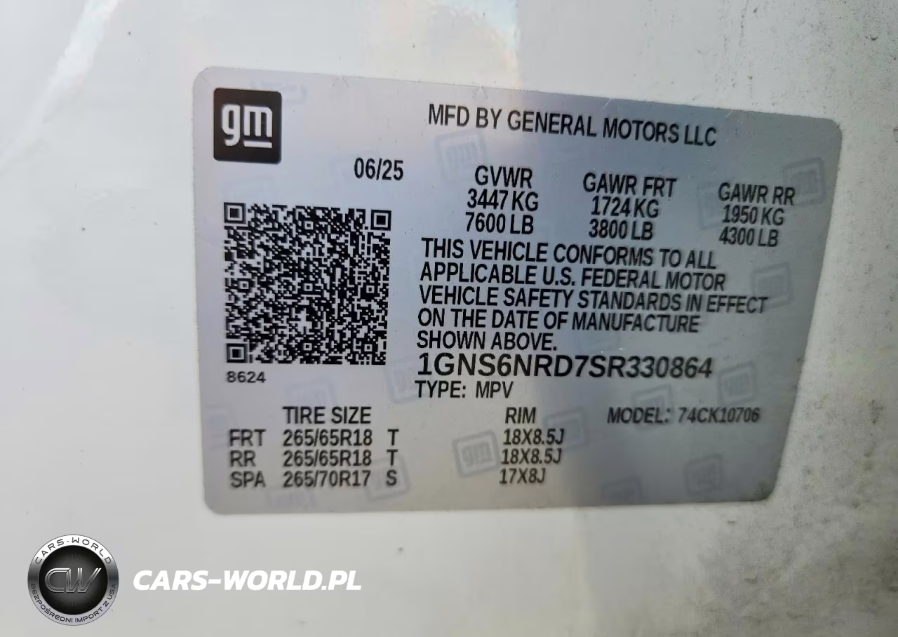 2025 Chevrolet Tahoe K1500 Lt VIN:1GNS6NRD7SR330864 - 14