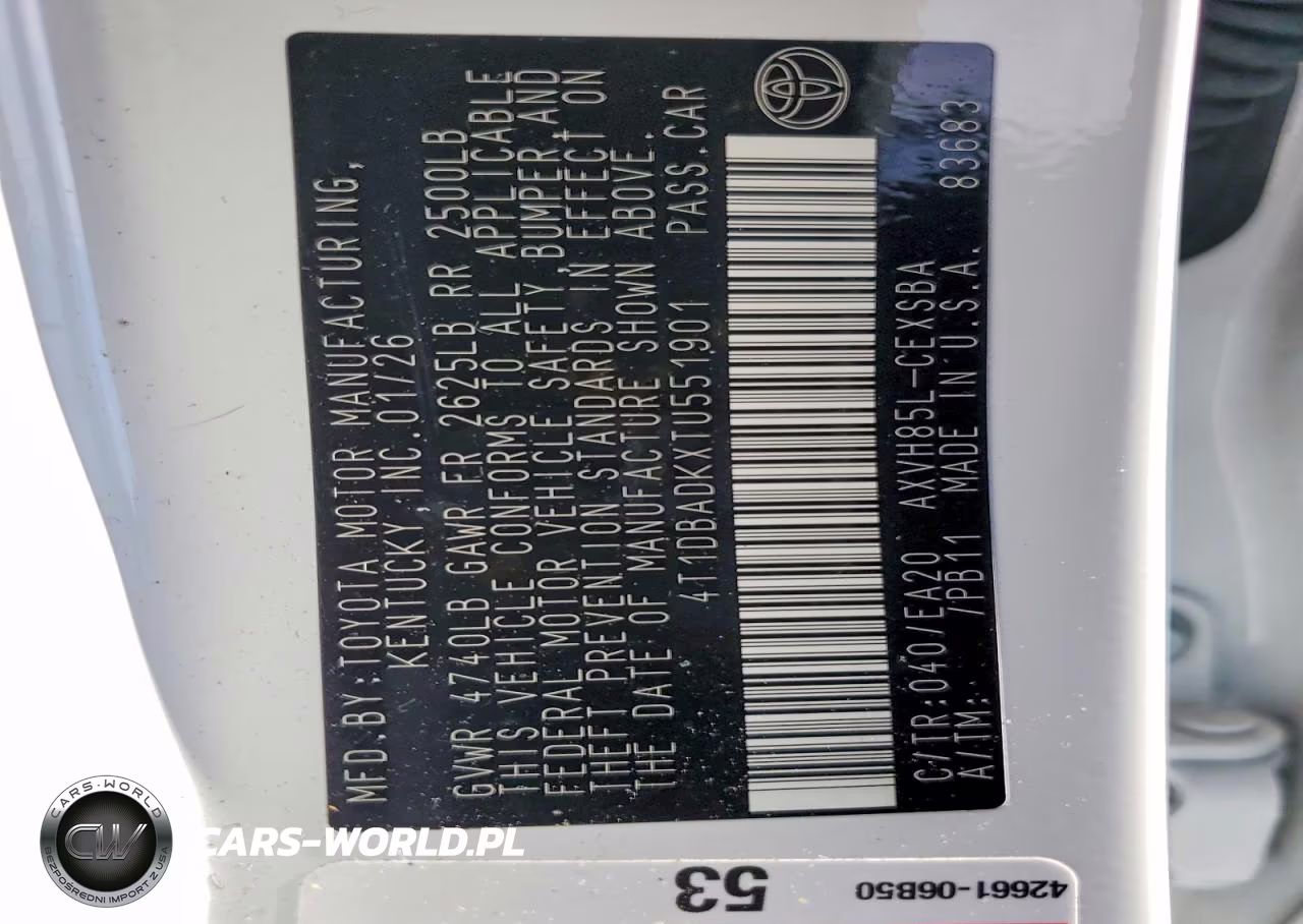 2026 Toyota Camry Nightshade VIN:4T1DBADKXTU551901 - 12