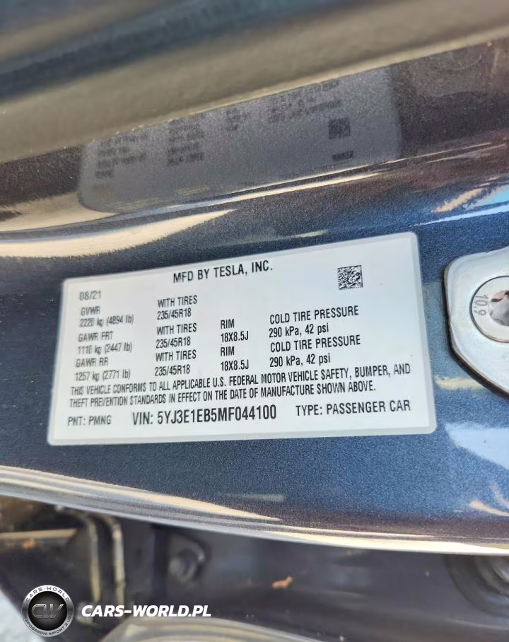2021 Tesla Model 3 VIN:5YJ3E1EB5MF044100 - 12