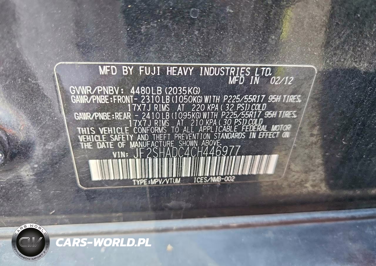 2012 Subaru Forester 2.5X Premium VIN:JF2SHADC4CH446977 - 13