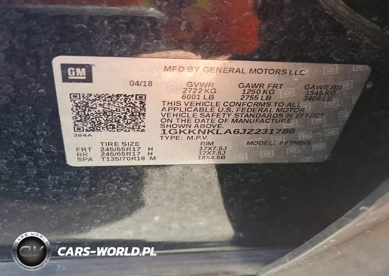 2018 GMC Acadia Sle VIN:1GKKNKLA6JZ231786 - 13