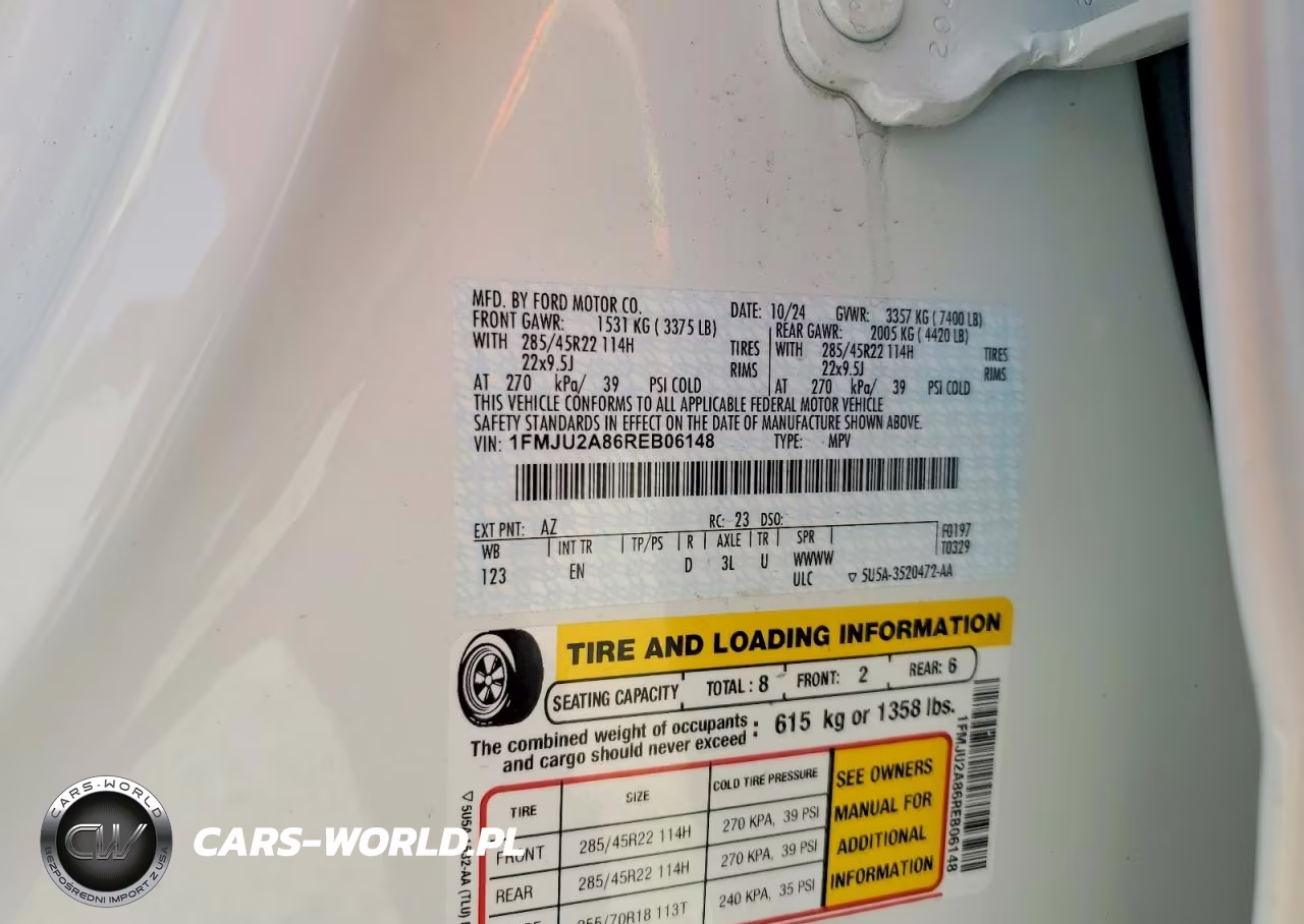 2024 Ford Expedition Limited VIN:1FMJU2A86REB06148 - 13