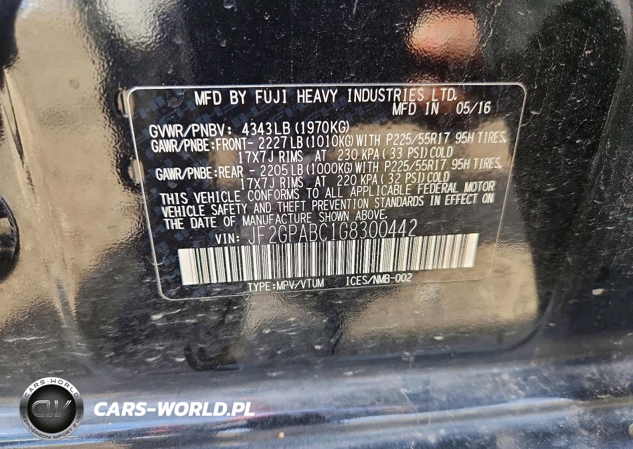 2016 Subaru Crosstrek Premium VIN:JF2GPABC1G8300442 - 13