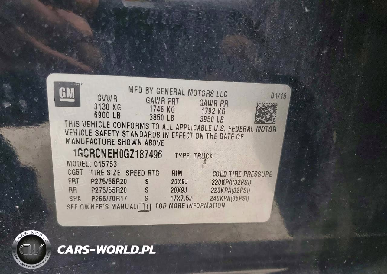 2016 Chevrolet Silverado C1500 VIN:1GCRCNEH0GZ187496 - 12
