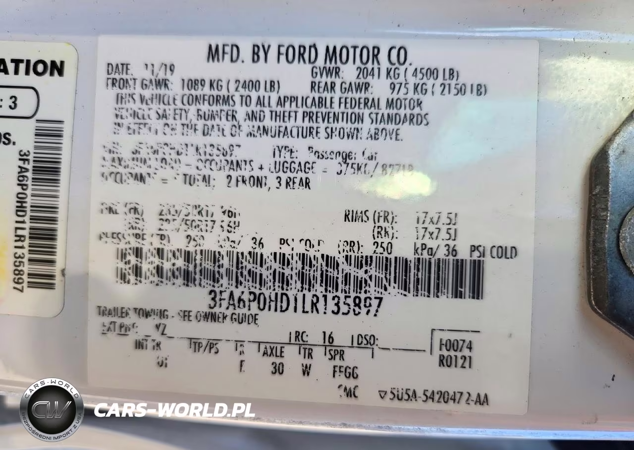 2020 Ford Fusion Se VIN:3FA6P0HD1LR135897 - 12