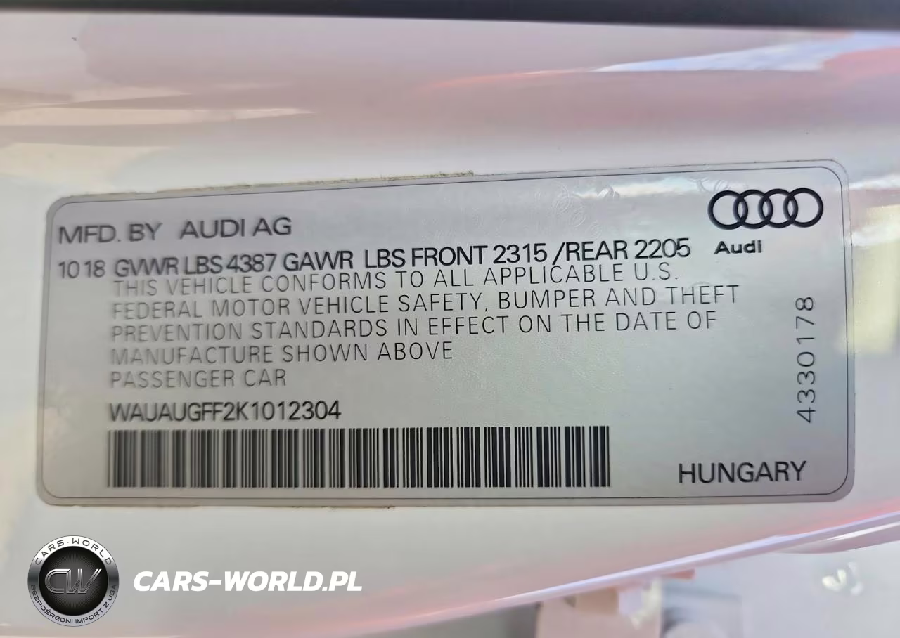 2019 Audi A3 40 Premium-40 Titanium Premium VIN:WAUAUGFF2K1012304 - 12