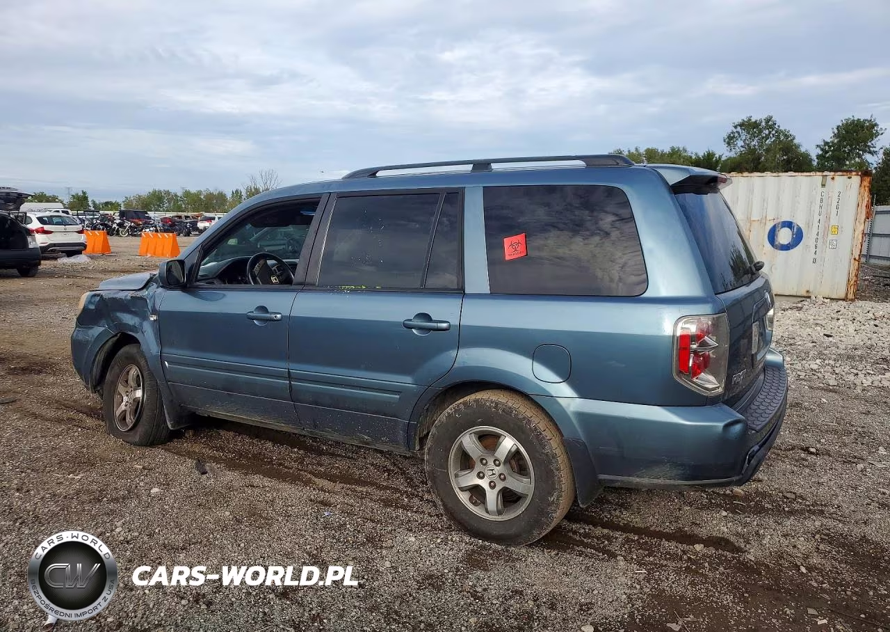 2007 Honda Pilot Exl VIN:5FNYF18587B010200 - 2