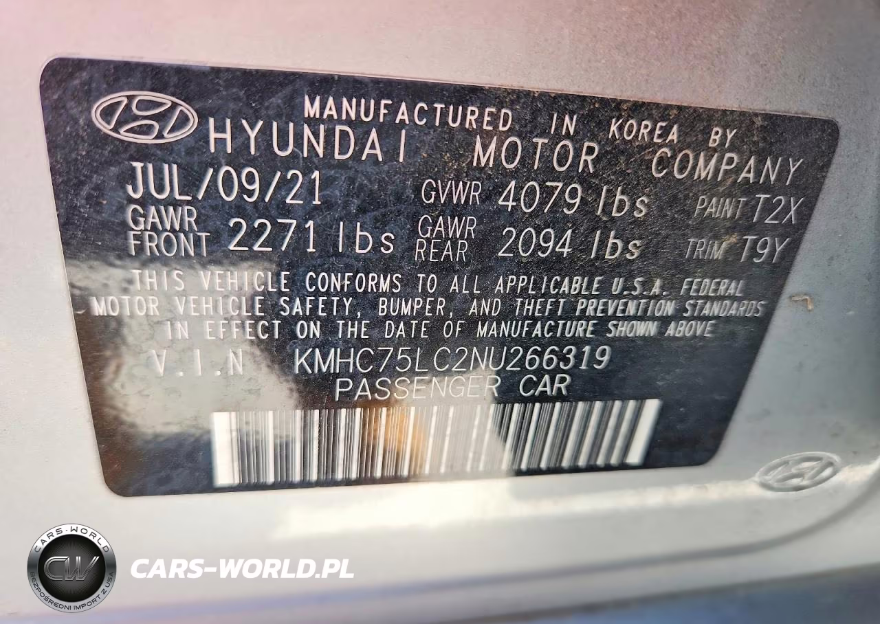 2022 Hyundai Ioniq Se VIN:KMHC75LC2NU266319 - 13