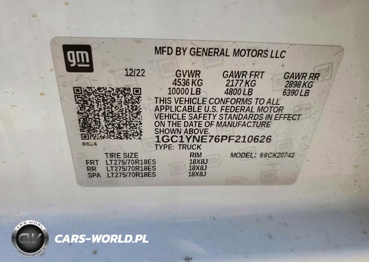 2023 Chevrolet Silverado K2500 Heavy Duty Lt VIN:1GC1YNE76PF210626 - 12
