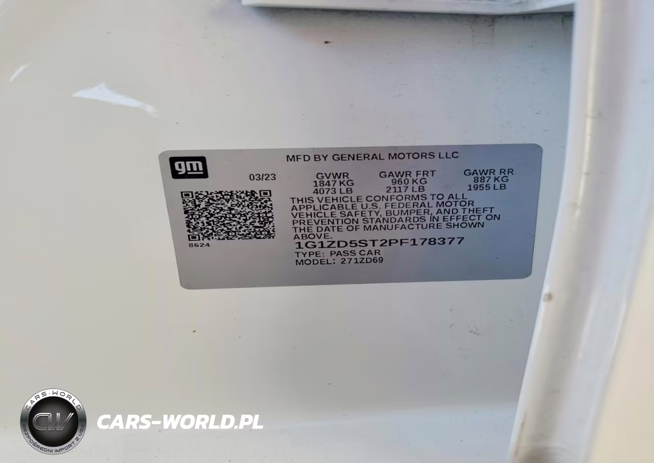 2023 Chevrolet Malibu Lt VIN:1G1ZD5ST2PF178377 - 12