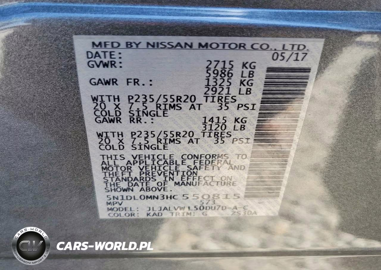 2017 Infiniti Qx60 Base VIN:5N1DL0MN3HC550815 - 13