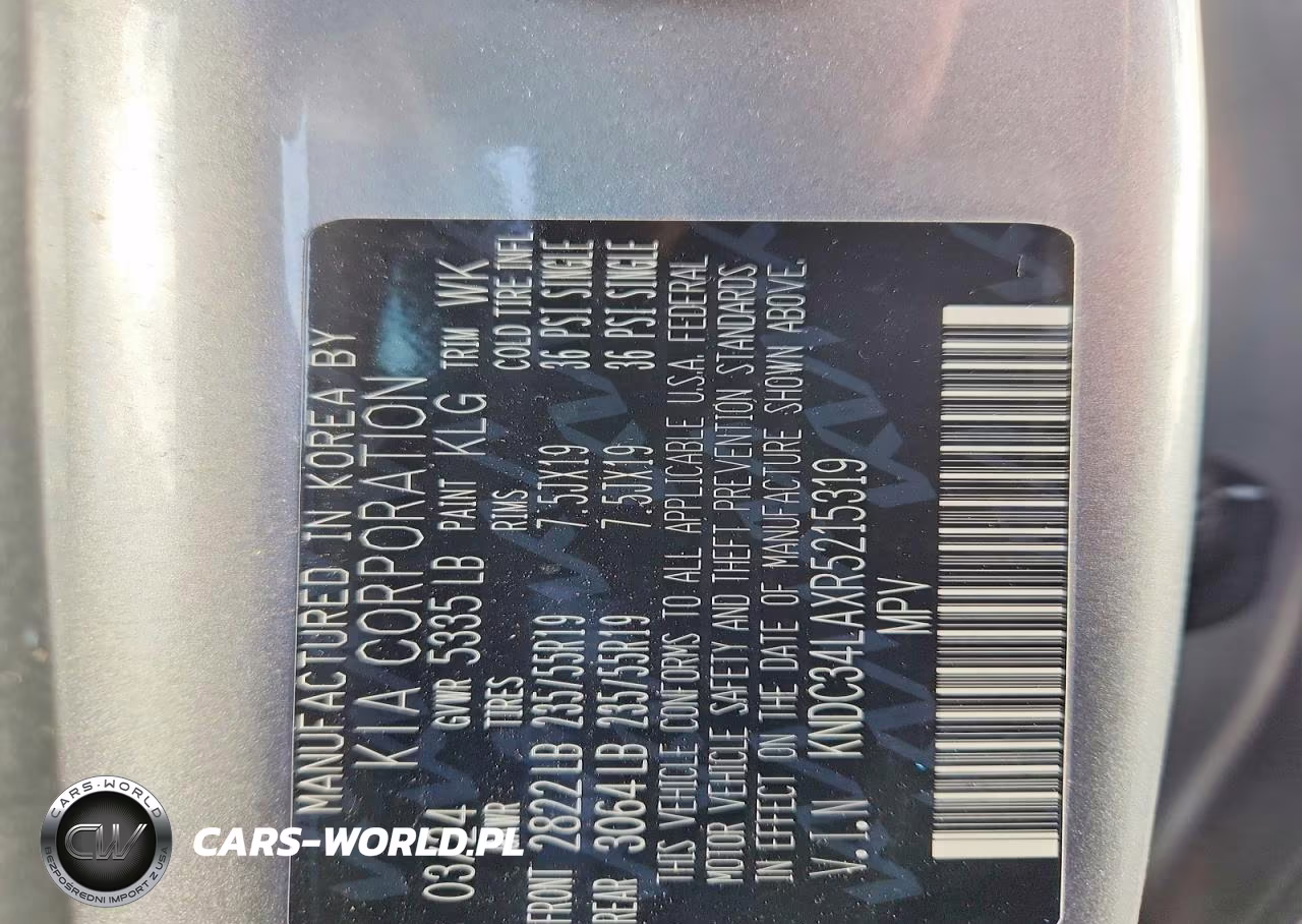 2024 Kia Ev6 Wind VIN:KNDC34LAXR5215319 - 12