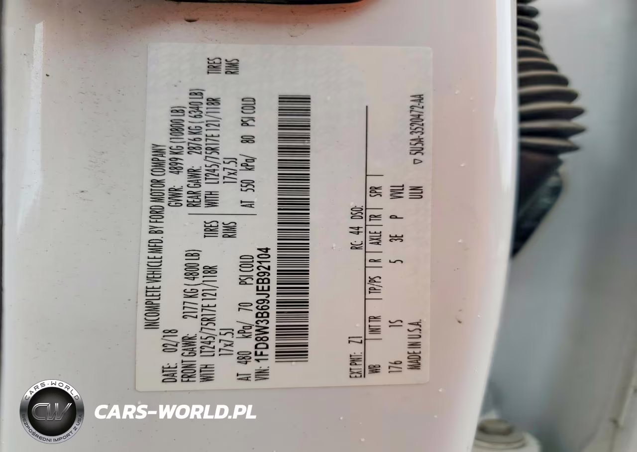 2018 Ford F350 Super Duty VIN:1FD8W3B69JEB92104 - 13