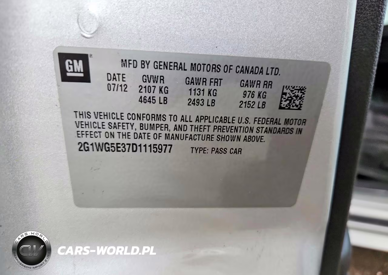 2013 Chevrolet Impala Lt VIN:2G1WG5E37D1115977 - 12