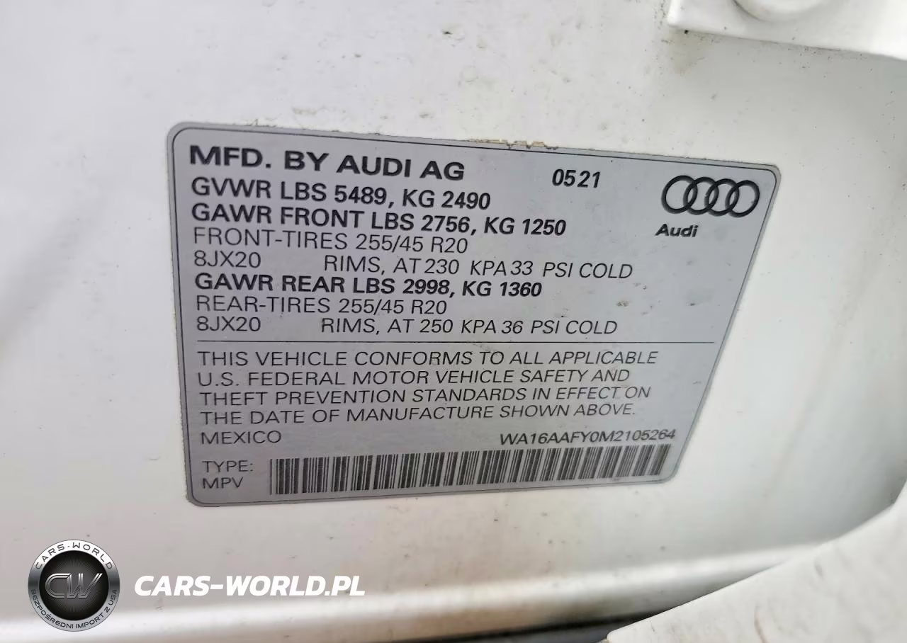 2021 Audi Q5 Sportback Prestige VIN:WA16AAFY0M2105264 - 13
