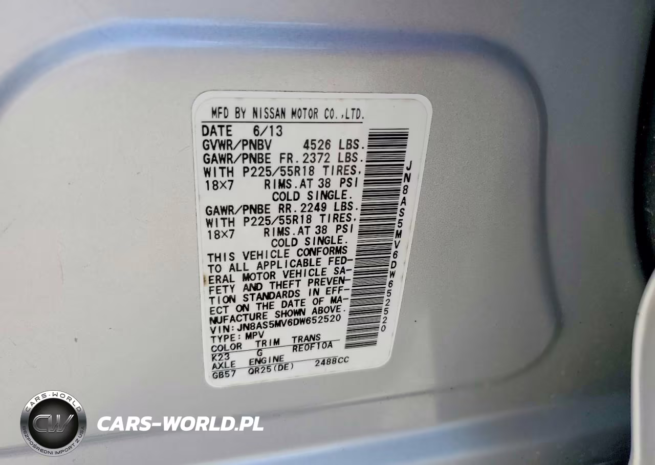 2013 Nissan Rogue S VIN:JN8AS5MV6DW652520 - 13