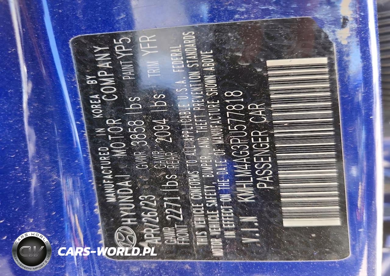 2023 Hyundai Elantra Sel VIN:KMHLM4AG3PU577818 - 13