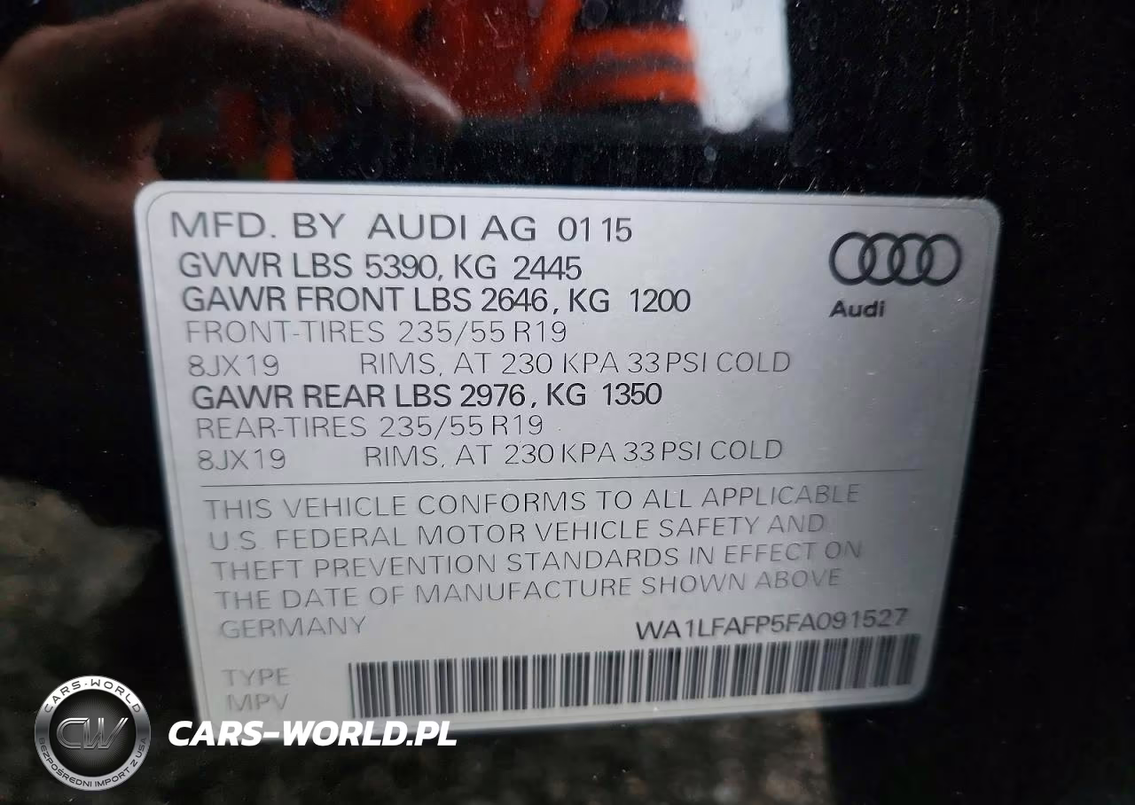 2015 Audi Q5 Premium Plus VIN:WA1LFAFP5FA091527 - 13