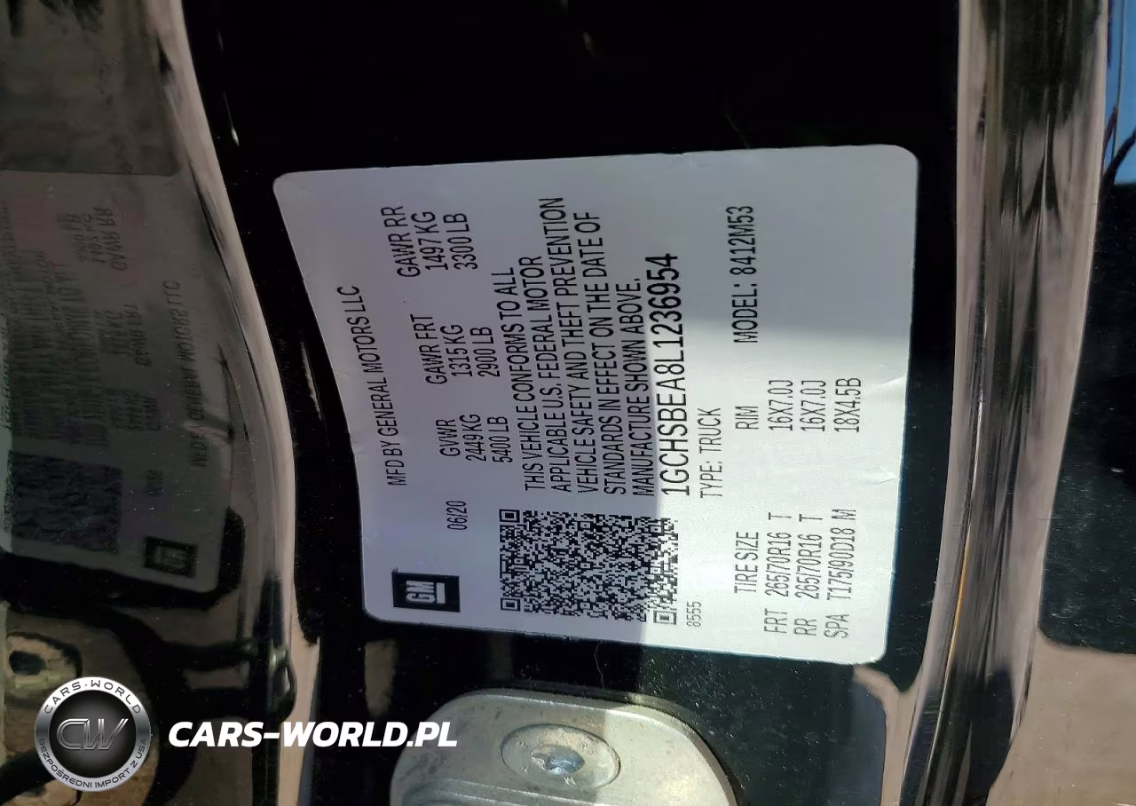 2020 Chevrolet Colorado VIN:1GCHSBEA8L1236954 - 12