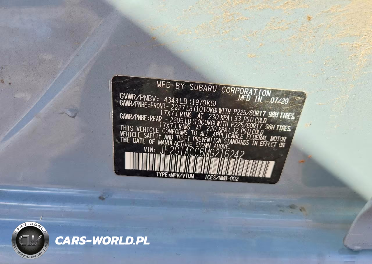 2021 Subaru Crosstrek Premium VIN:JF2GTACC6MG216242 - 13