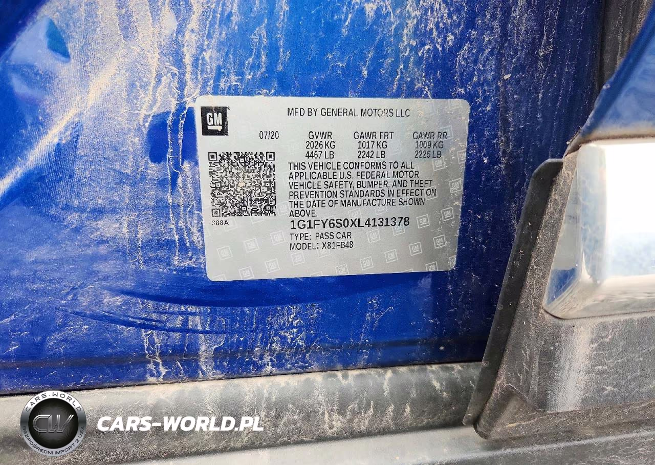 2020 Chevrolet Bolt Ev Lt VIN:1G1FY6S0XL4131378 - 12