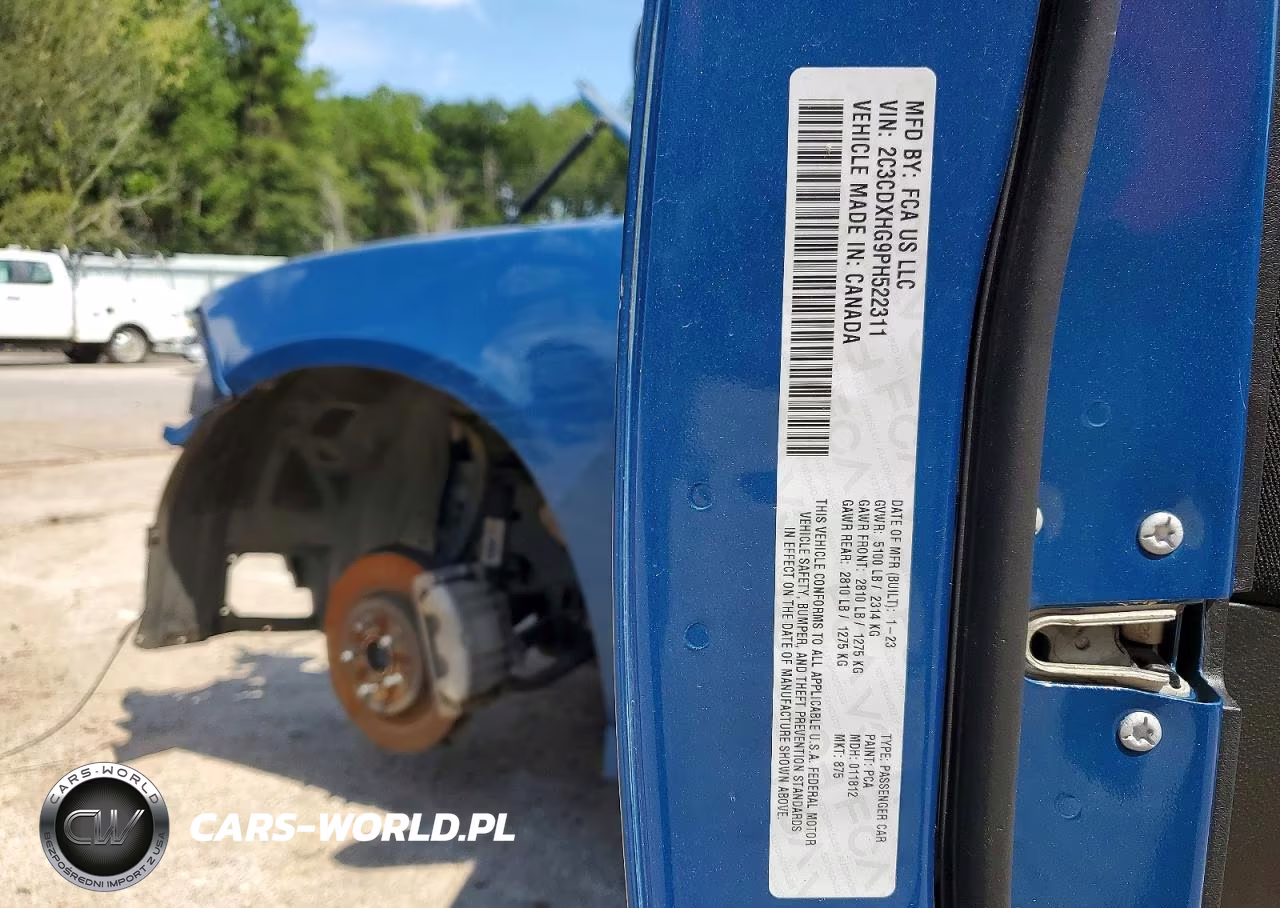 2023 Dodge Charger Gt VIN:2C3CDXHG9PH522311 - 12