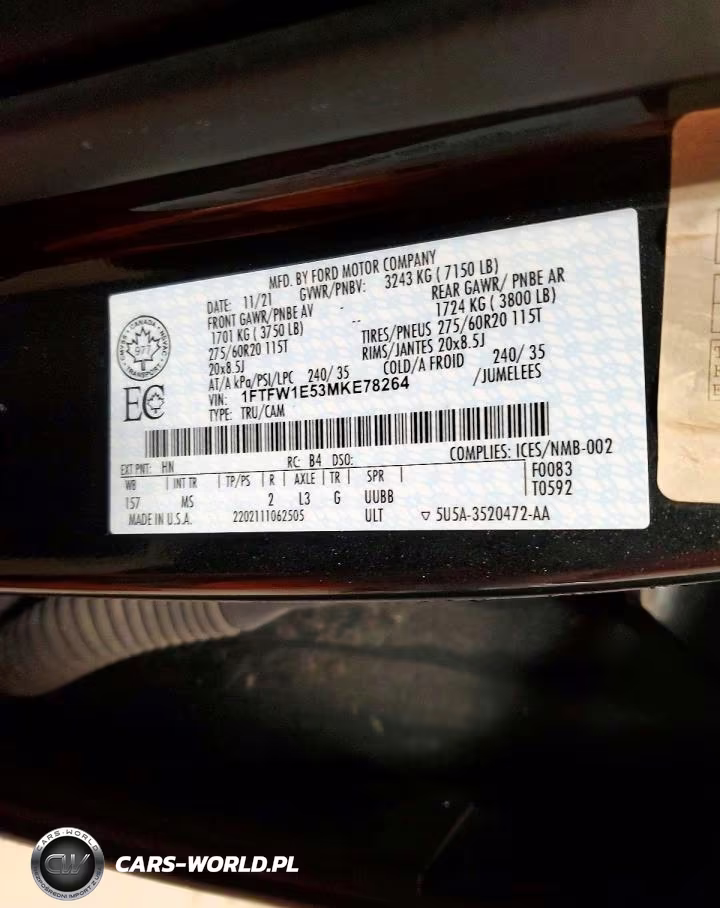 2021 Ford F150 Supercrew VIN:1FTFW1E53MKE78264 - 13