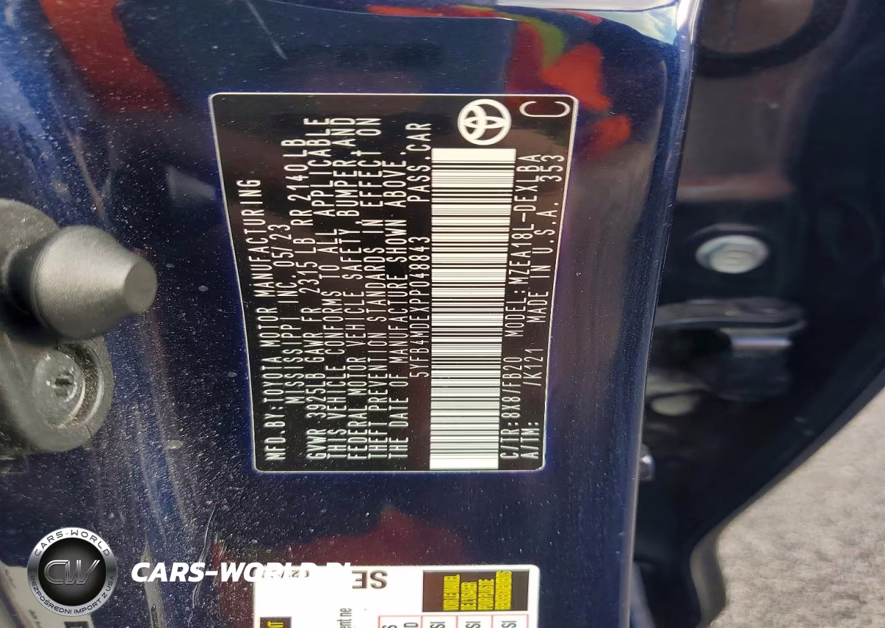 2023 Toyota Corolla Le VIN:5YFB4MDEXPP048843 - 12