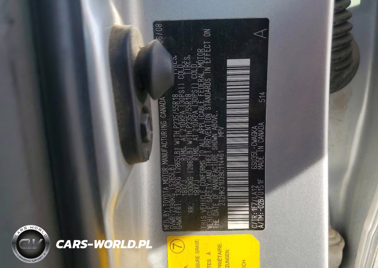2009 Lexus Rx 350 VIN:2T2HK31U39C114461 - 13