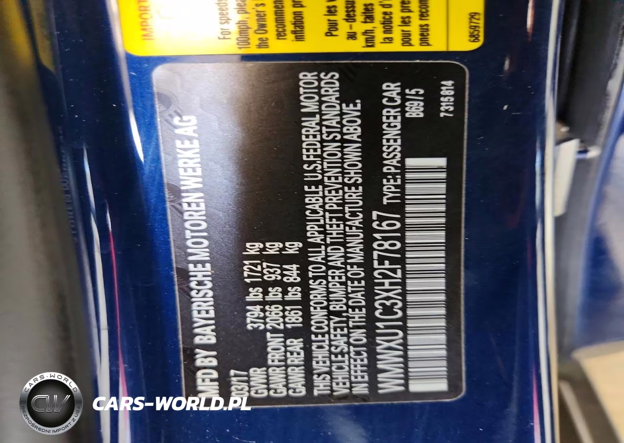 2017 Mini Cooper VIN:WMWXU1C3XH2F78167 - 13