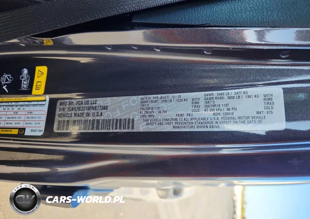 2021 Jeep Wrangler Unlimited Sport VIN:1C4HJXDG1MW617040 - 12