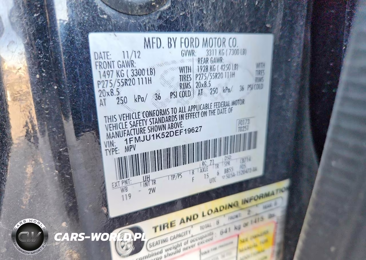 2013 Ford Expedition Limited VIN:1FMJU1K52DEF19627 - 14