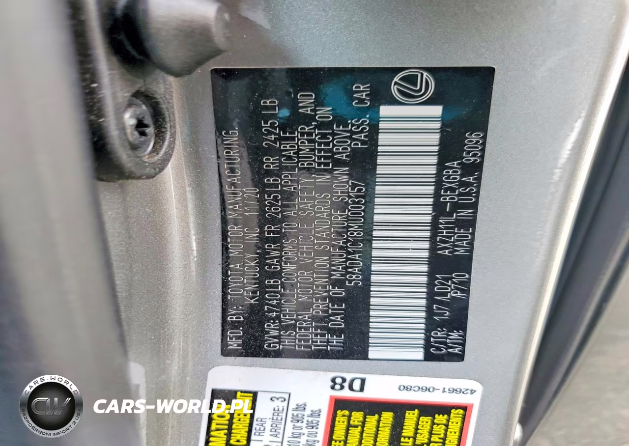 2021 Lexus Es 300H VIN:58ADA1C18MU003157 - 12