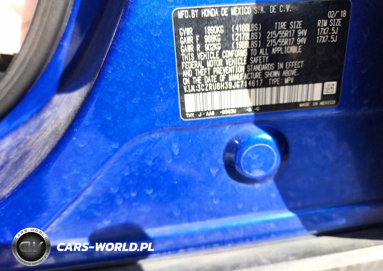 2018 Honda Hr-V Lx VIN:3CZRU6H39JG714617 - 12