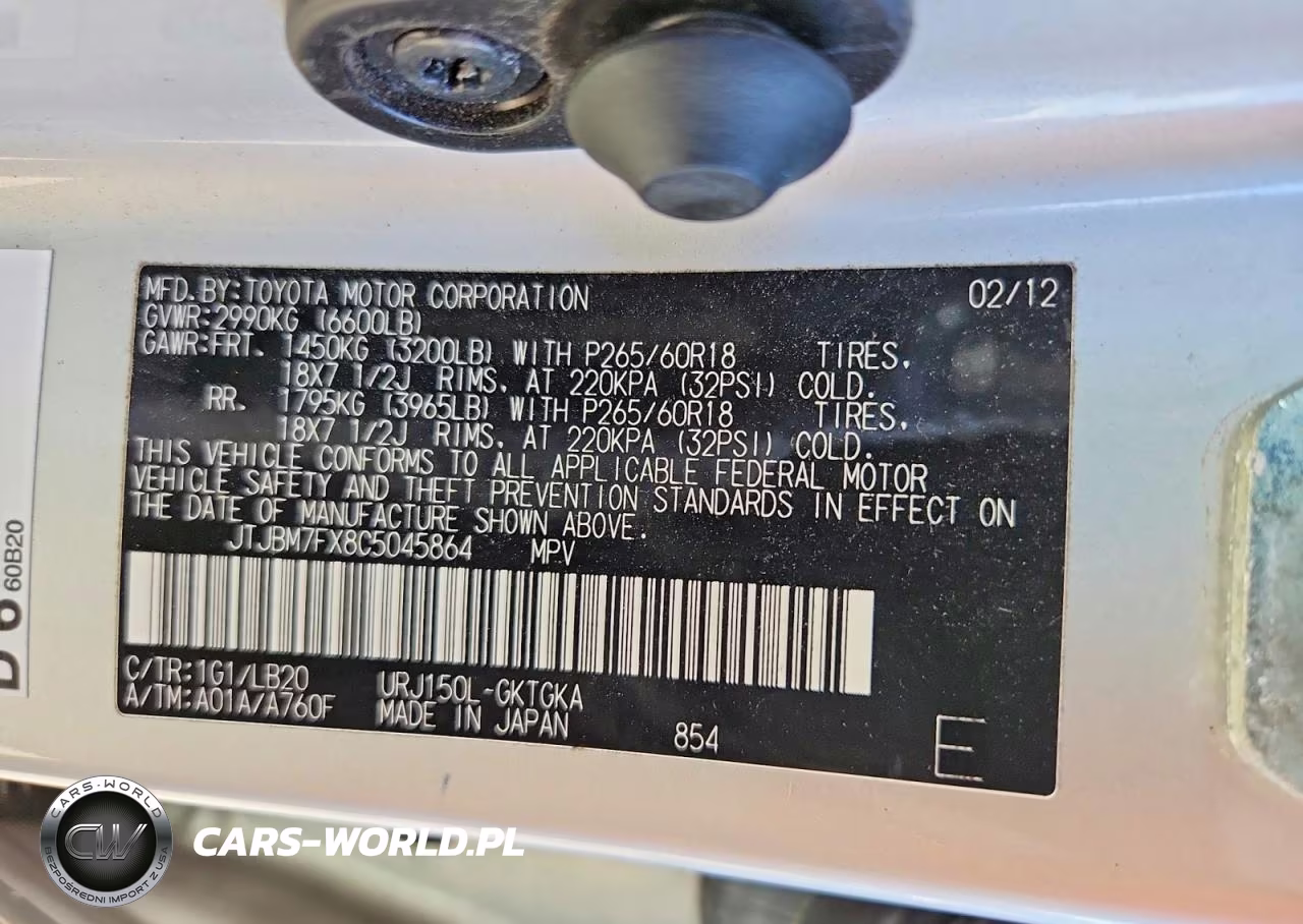 2012 Lexus Gx 460 VIN:JTJBM7FX8C5045864 - 13