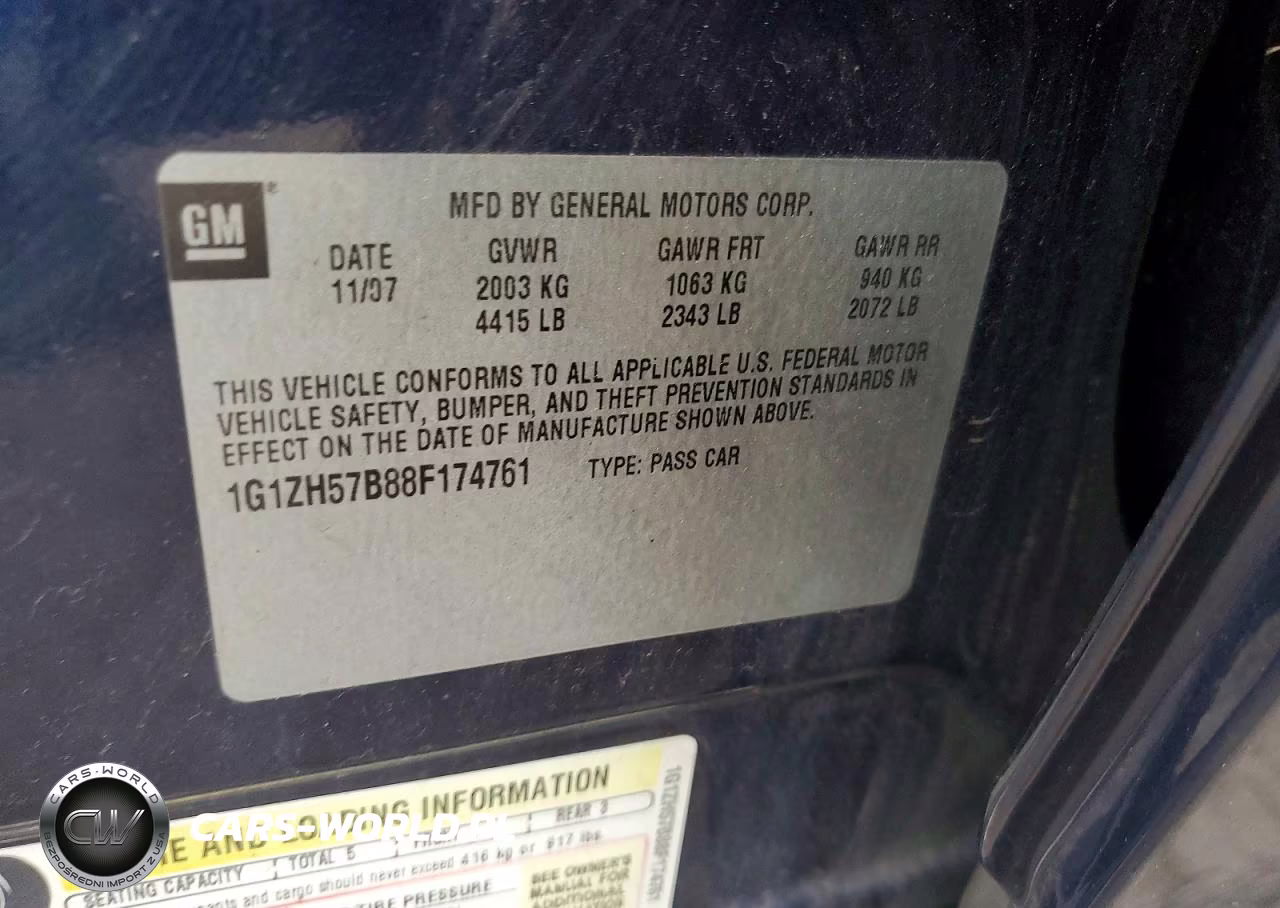 2008 Chevrolet Malibu 1Lt VIN:1G1ZH57B88F174761 - 12