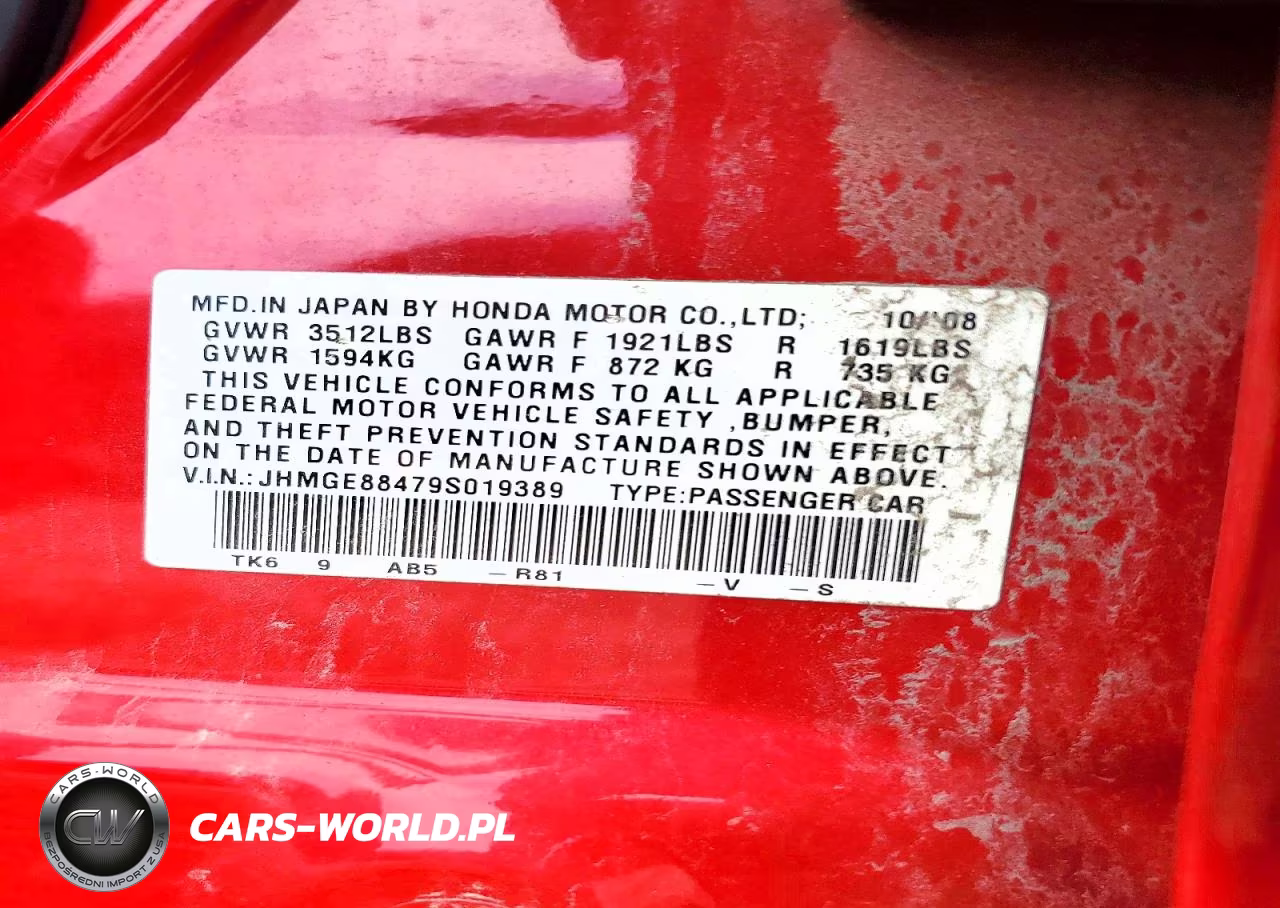 2009 Honda Fit Sport VIN:JHMGE88479S019389 - 13