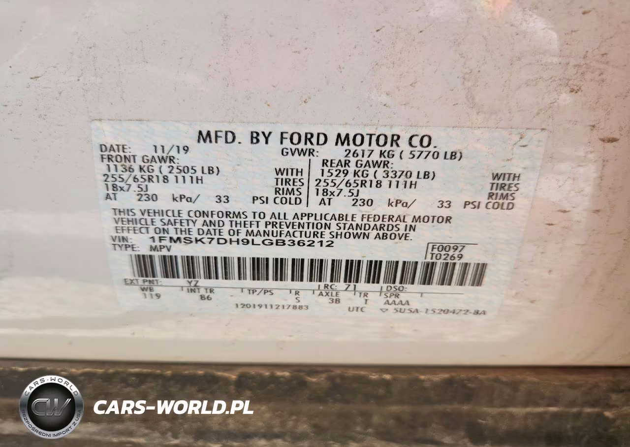 2020 Ford Explorer Xlt VIN:1FMSK7DH9LGB36212 - 13