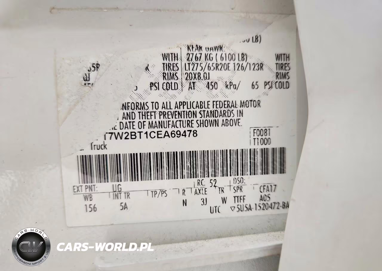2012 Ford F250 Super Duty VIN:1FT7W2BT1CEA69478 - 13