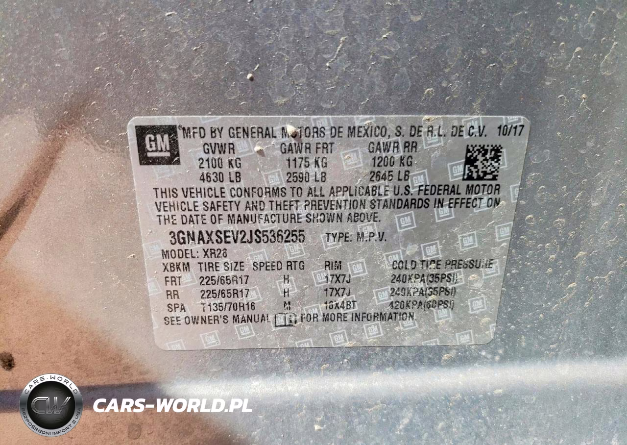 2018 Chevrolet Equinox Lt VIN:3GNAXSEV2JS536255 - 12
