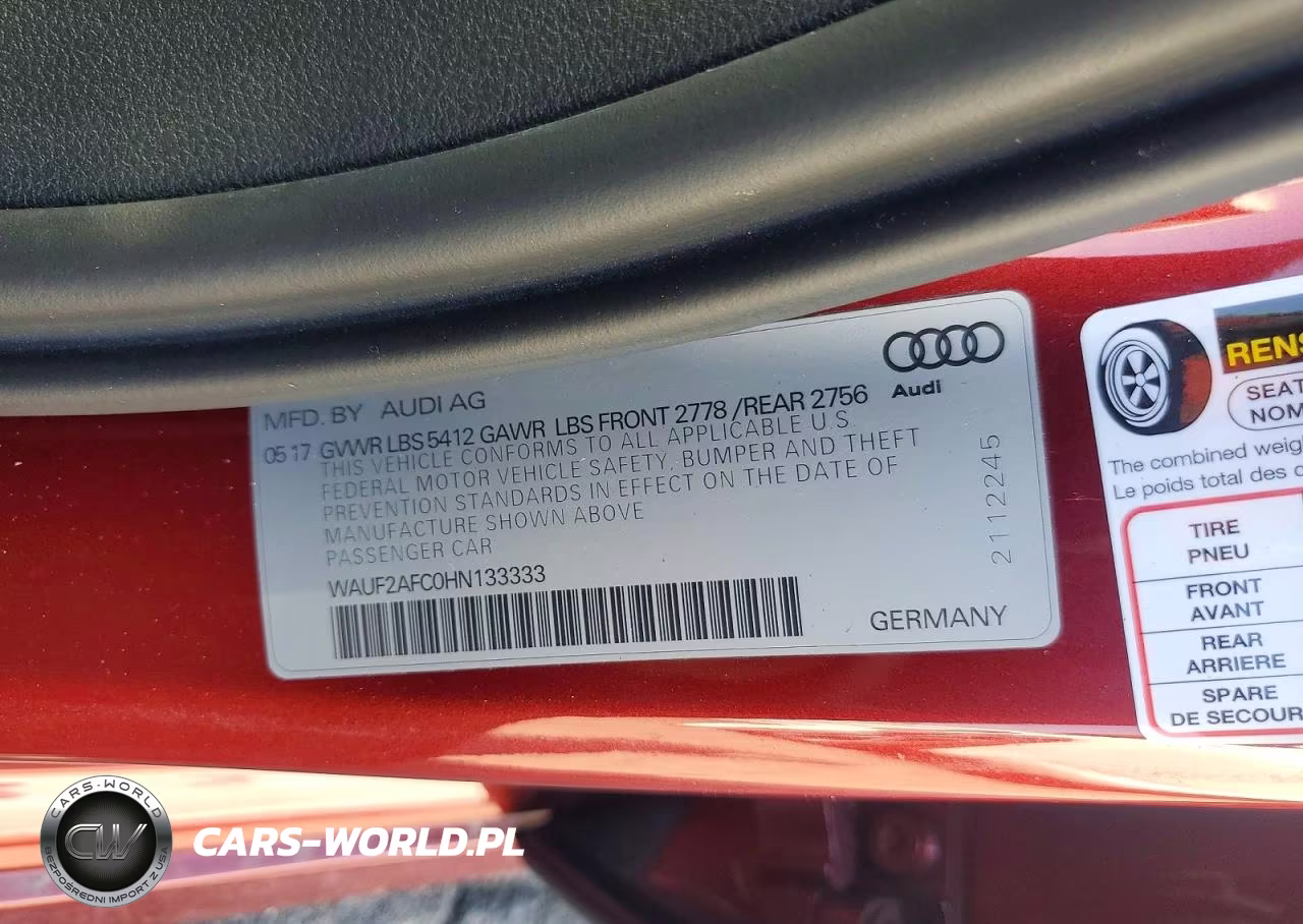 2017 Audi A6 Premium Plus VIN:WAUF2AFC0HN133333 - 12