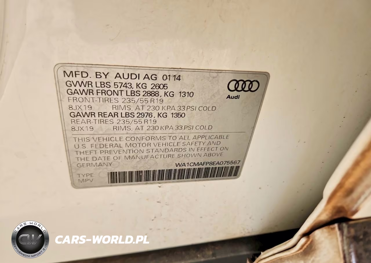2014 Audi Q5 Tdi Premium Plus VIN:WA1CMAFP8EA075567 - 13