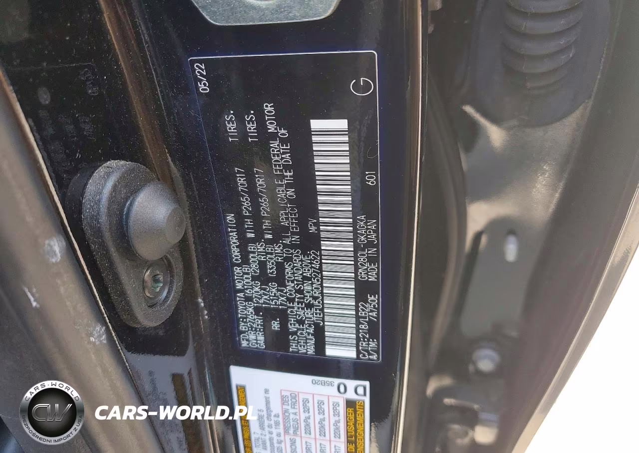 2022 Toyota 4Runner Sr5 Premium VIN:JTEFU5JR0N5274622 - 13