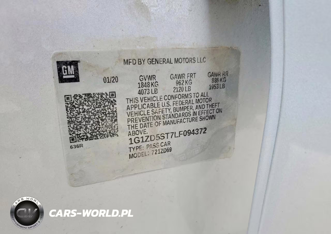 2020 Chevrolet Malibu Lt VIN:1G1ZD5ST7LF094372 - 12
